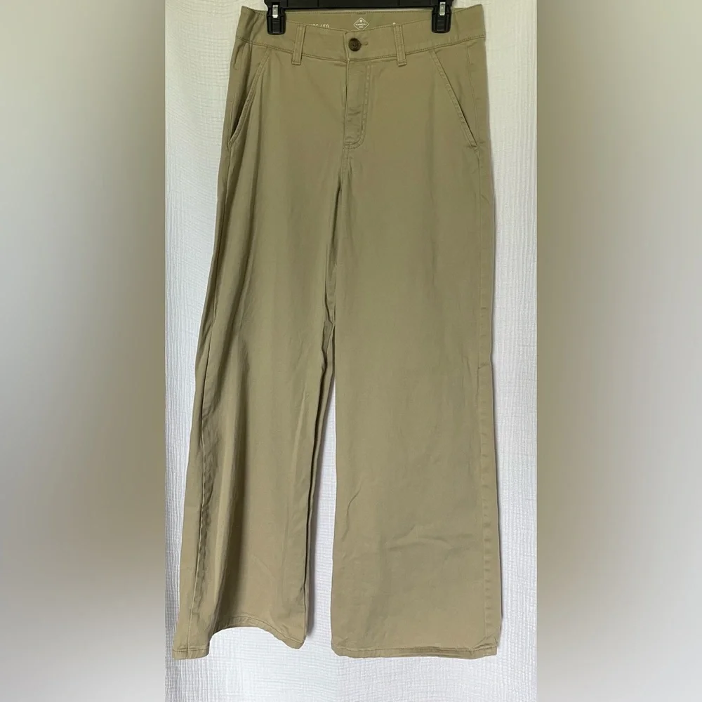 St. John's Bay Women's Tan Wide Leg Pants - Picture 1 of 4